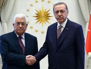 Cumhurbaşkanı Erdoğan, Mahmud Abbas’la görüştü