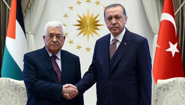 Cumhurbaşkanı Erdoğan, Mahmud Abbas’la görüştü