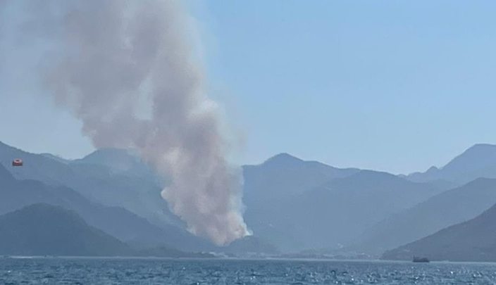 Marmaris’te orman yangını başladı