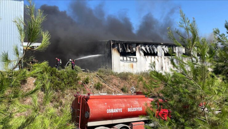 Katı atık bertaraf tesisinde yangın