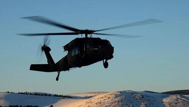 Pençe-Kilit’te helikopter kazası