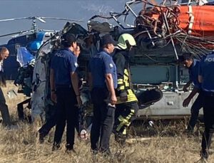 Yangın söndürme helikopteri düştü: 2 ölü, 5 yaralı