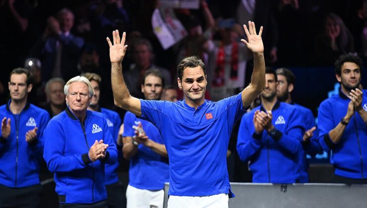 Tenisin efsanesi Federer kortlara veda etti