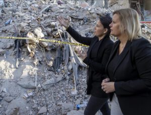 Almanya Dışişleri Bakanı deprem bölgesinde