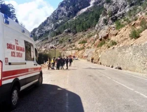 Üzerine kaya devrilen araçtaki 4 öğretmen öldü