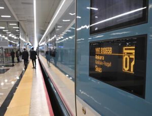 Ankara-Sivas Hızlı Treni ilk seferi için hareket etti