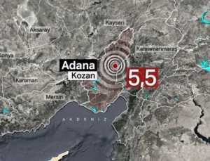 Adana’da 5,5 büyüklüğünde deprem