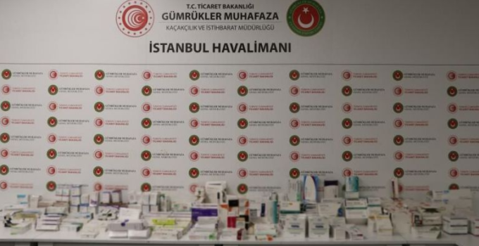 İstanbul Havalimanı’nda kaçak ilaç yakalandı