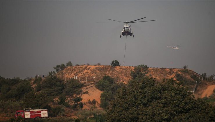 Bilecik ve Bursa’daki orman yangınına müdahale sürüyor