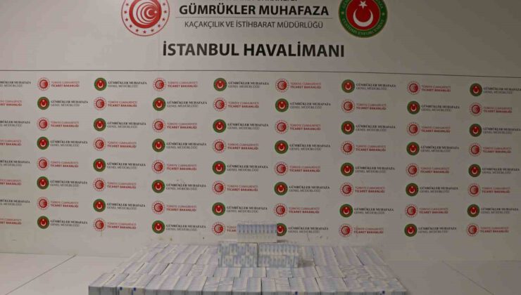 İstanbul’da 998 adet kaçak ilaç ele geçirildi