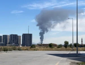 Ankara’da sanayi sitesinde yangın