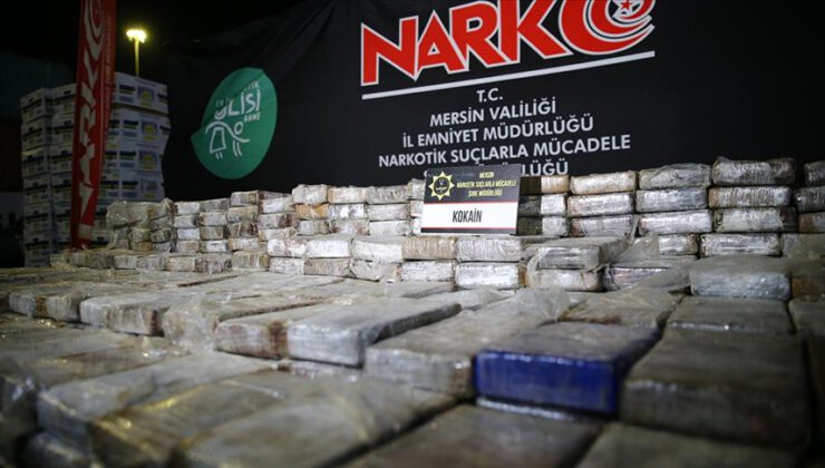 Mersin Limanı’nda 610 kilogram kokain ele geçirildi
