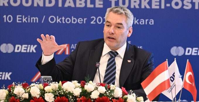 Avusturya Başbakanı Nehammer; “Türkiye’ye ihracatı artırmak istiyoruz”