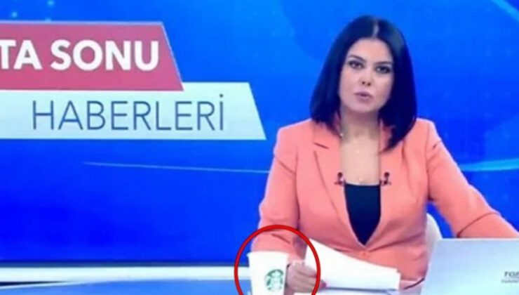 Starbucks bardağını yayından unutan spikerden açıklama