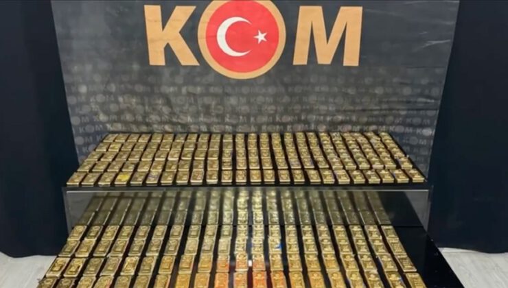 221 kilogram kaçak külçe altın ele geçirildi