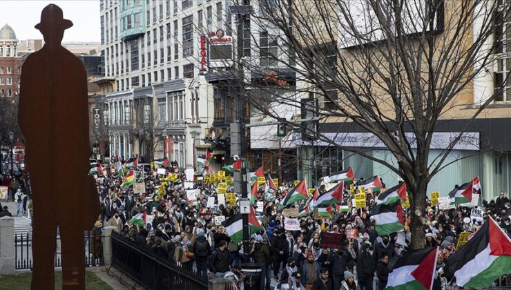 Washington’da Gazze için yürüyüşü