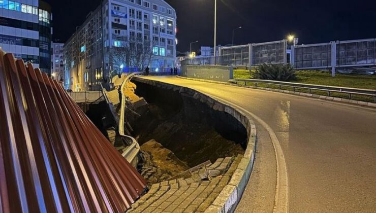 Bursa’da köprü çöktü, yol trafiğe kapatıldı