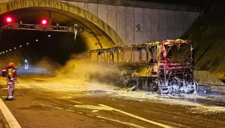 Bursa’da yolcu otobüsünde yangın