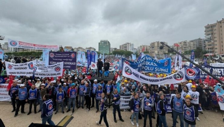 İşçiler 1 Mayıs için Bursa’da toplandı