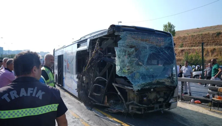 Küçükçekmece’de metrobüs kazası: 1 ölü, 4’ü ağır 35 yaralı