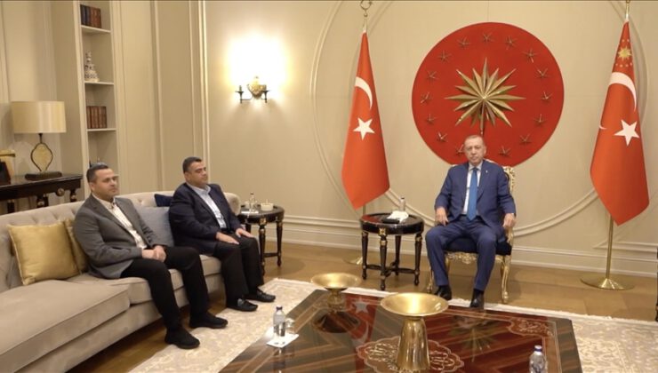 Erdoğan, Heniyye’nin oğullarını kabul etti