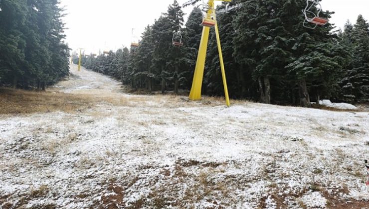 Uludağ’a sezonun ilk karı düştü