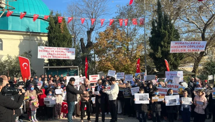 Karacabey Muratlı’da köylülerden çöplük eylemi