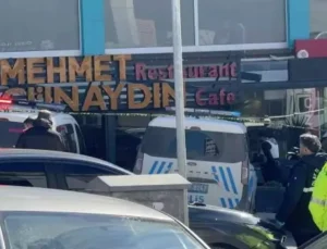 Lokantada bir kişiyi vurup, içeride bulunanları rehin aldı