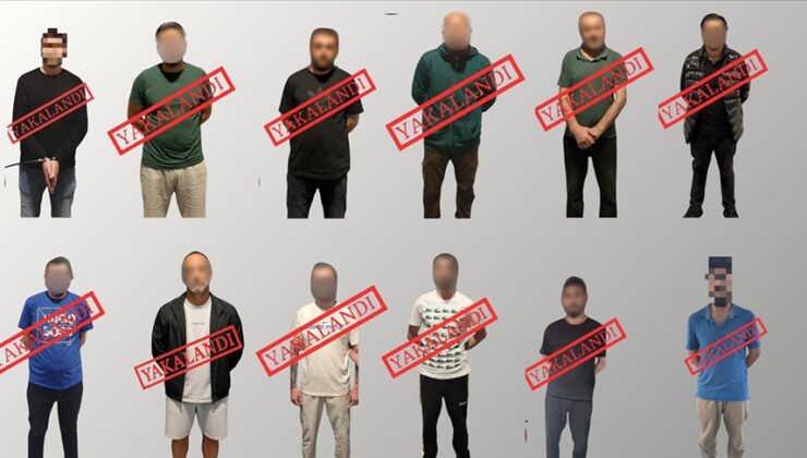 Ulusal seviye ve kırmızı bültenle aranan 12 kişi yakalandı