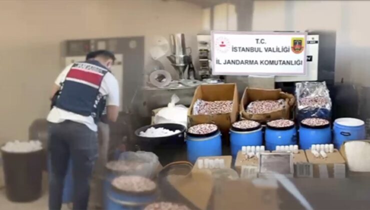 İstanbul’daki operasyonlarda 847 bin 600 uyuşturucu hap ele geçirildi