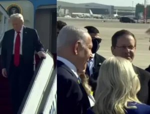 ABD Başkanı Trump’ın uçağı İsrail’e indi