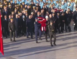 Cumhurbaşkanı Erdoğan ve devlet erkanı Anıtkabir’de