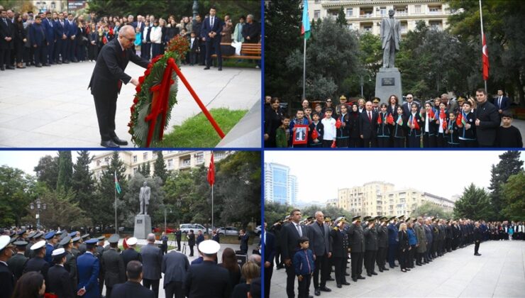 Büyük Önder Atatürk dünyada da törenlerle anılıyor