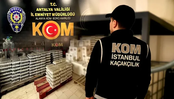 Tüm yurtta alkollü içki kaçakçılığı ve sahteciliğine operasyon