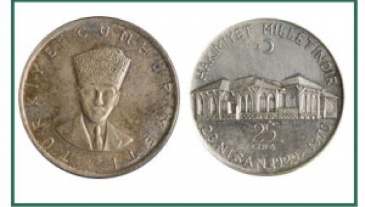 Türkiye’nin ilk madeni paraları 96 yaşında