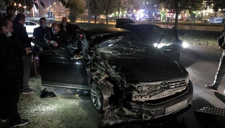 Bursa’da belediye başkanı kaza geçirdi