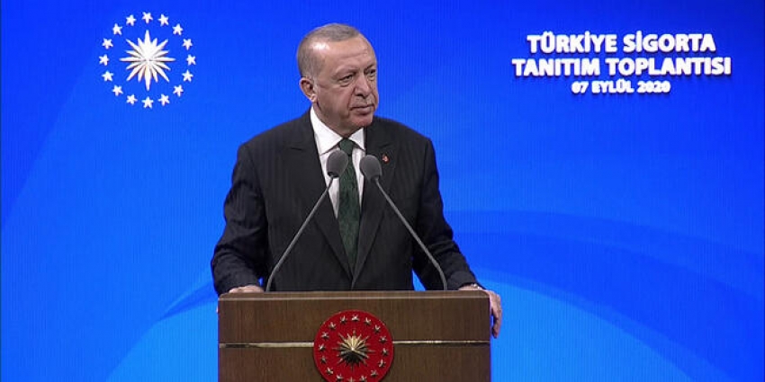 Cumhurbaşkanı Recep Tayyip Erdoğan Türkiye Sigorta tanıtım töreninde açıklama yaptı