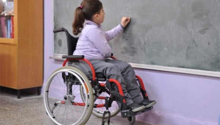 Engellilere eğitim desteği…