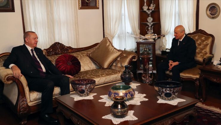 Erdoğan, Bahçeli’yi evinde ziyaret etti