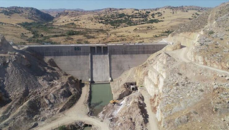 Ergani Barajı’nda su tutulmaya başlandı