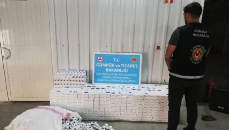 Gümrük Muhafaza ekiplerince 71 bin 500 paket kaçak sigara ele geçirildi