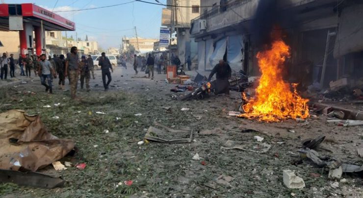 Tel Abyad’da pazar yerine bombalı saldırıda 10 sivil öldü